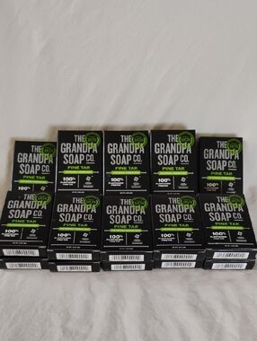 Pine Tar Soap  18 Bars The Grandpa Soap Co. 18 Bars